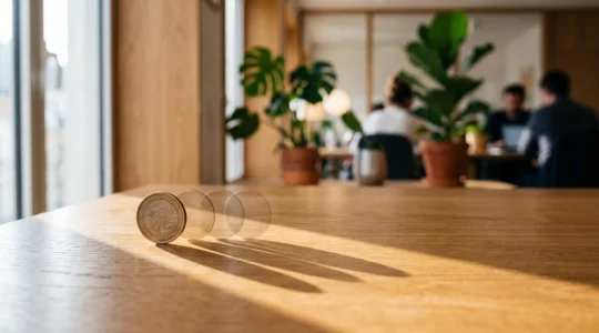 Illustration symbolique d'une pièce de monnaie se multipliant pour représenter l'abondement employeur sur un PER collectif