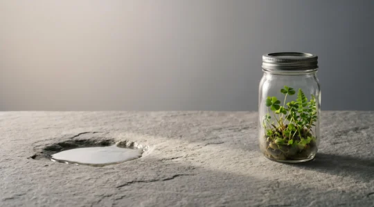 Illustration symbolique d'une épargne partagée entre disponibilité immédiate et croissance bloquée sur le long terme