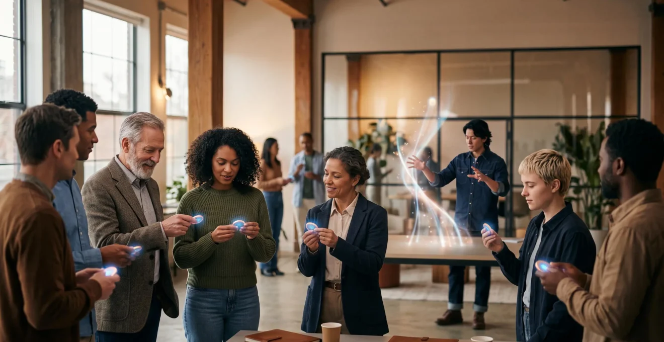 Entrepreneur présentant son projet à un groupe d'investisseurs particuliers réunis autour d'une table, symbolisant une levée de fonds en crowdequity