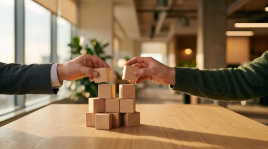 Illustration symbolique d'une épargne retraite construite automatiquement grâce aux versements réguliers de l'employeur