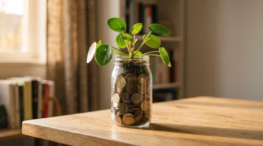 Illustration financière représentant la recherche d'un équilibre entre rendement et sécurité pour un placement attractif