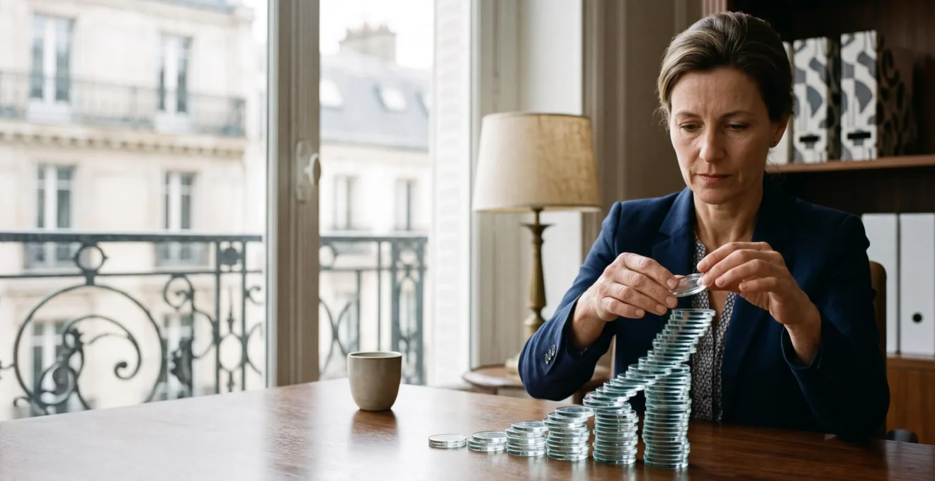 Représentation symbolique de l'accumulation et de l'optimisation des points de retraite complémentaire Agirc-Arrco